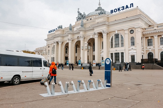 В Одессе появились станции автоматического велопроката