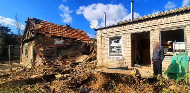 Наслідки обстрілів. Фото: поліція Херсонської області