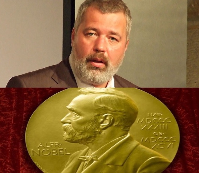 Російський журналіст та противник анексії Криму отримав Нобелівську премію миру
