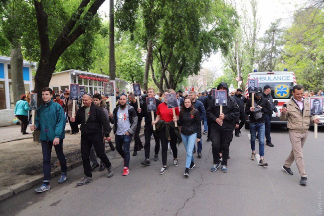 Задержание за "георгиевскую ленту" и "бессмертный полк": в Одесской области отметили 9 мая