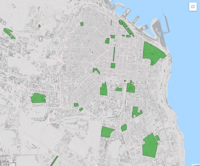 В Одессе заработала карта зеленых насаждений
