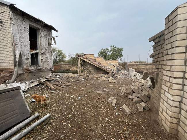 Consequences of the shelling / Photo: Kherson regional police