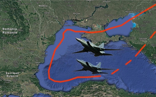 Российские самолеты совершили провокационный вылет вдоль одесского побережья