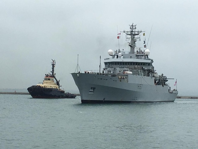 В Одессу зашел разведывательный корабль ВМС Великобритании