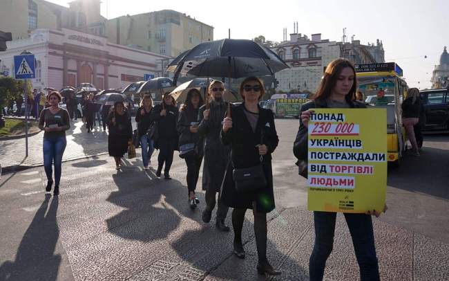 В Одесской области состоялась мирная акция по борьбе с торговлей людьми