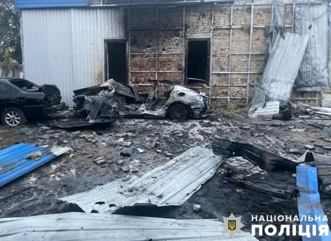 Consequences of the shelling / Photo: Kherson regional police