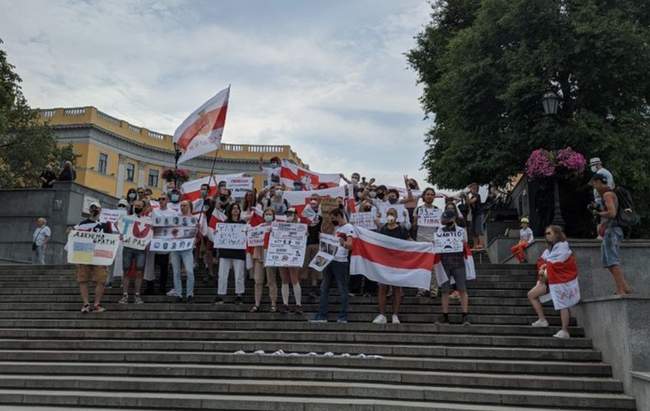 В Одесі пройшла акція підтримки білоруських політв'язнів