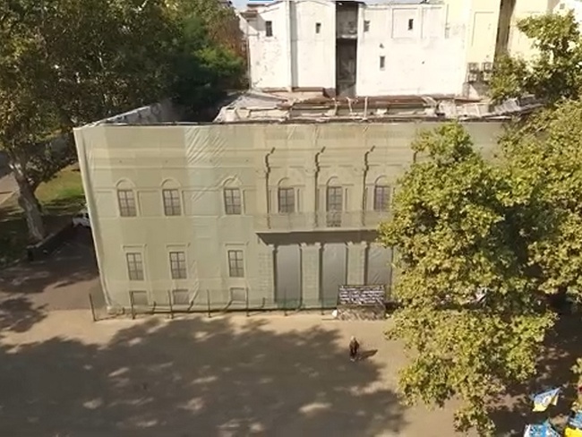 Будинок Фука - вигляд згори. Фото: скрин з відео "Перший міський"