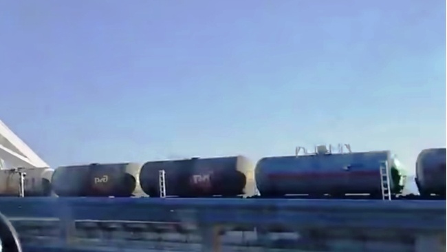 Керченській міст 8 червня 2024 р. Фото: скріншот відео "Мілітарний"