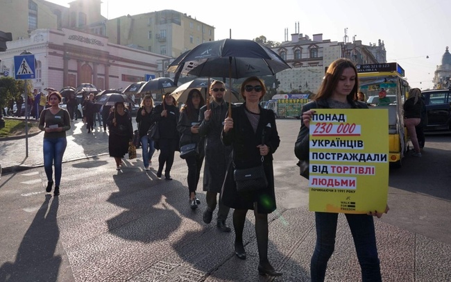В Одесской области состоялась мирная акция по борьбе с торговлей людьми