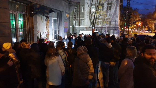 В Одессе  митинговали против демонтажа барельефа Жукову