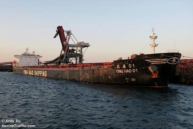 Балкер YING HAO 01. Фото: MarineTraffic