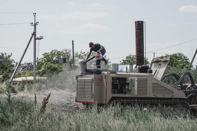 Машина для механичного розмінування / Фото: Сергій Крук