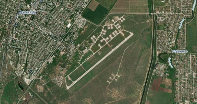 Джанкойський аеродром. Фото: скріншот супутникової карти