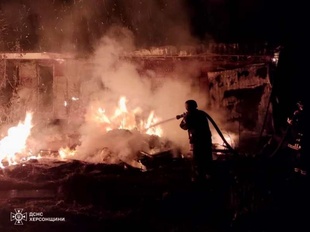 Через російські обстріли на Херсонщині виникло 15 пожеж