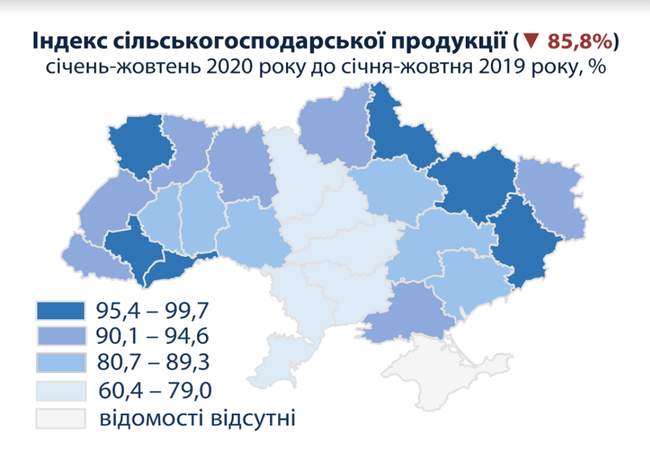 Виробництво сільськогосподарської продукції на Одещині впало в 2 рази