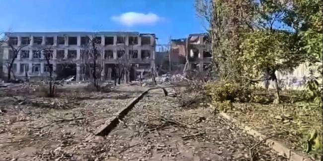 Consequences of the shelling. Photo: screenshot of Kherson MBA video