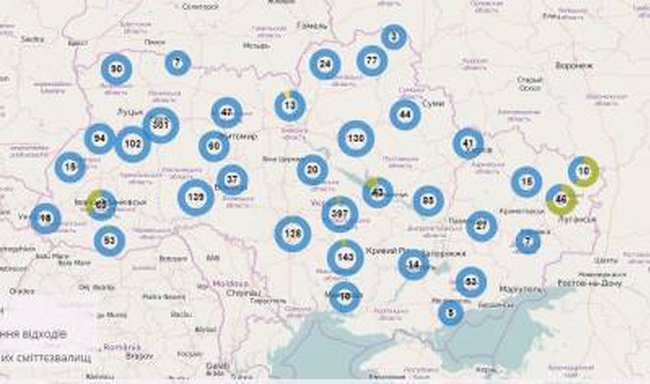 На карте свалок Украины начали появляться одесские мусорники