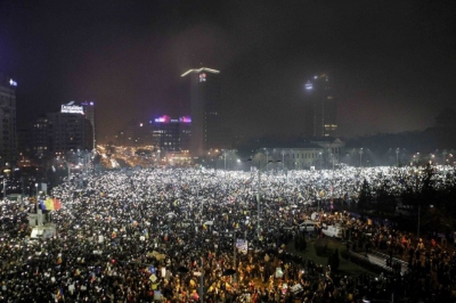 Одесситы поддержали румынские акции протеста