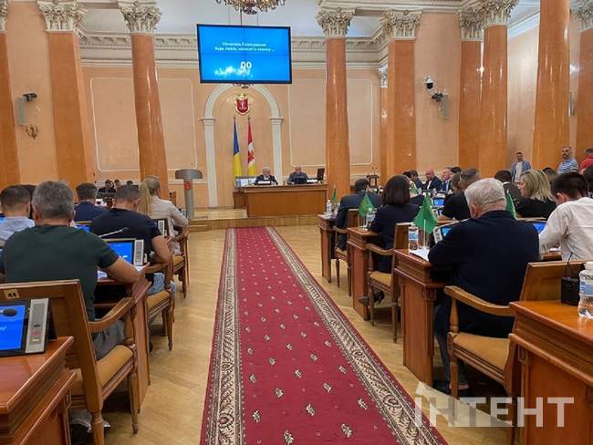 Одеська міська рада на сесії. Фото: Інтент/Наталя Довбиш