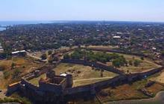 Белгород-Днестровская крепость с высоты птичьего полета