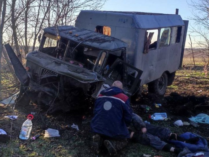 В Снігурівці підірвався автомобіль з бригадою "Миколаївобленерго"