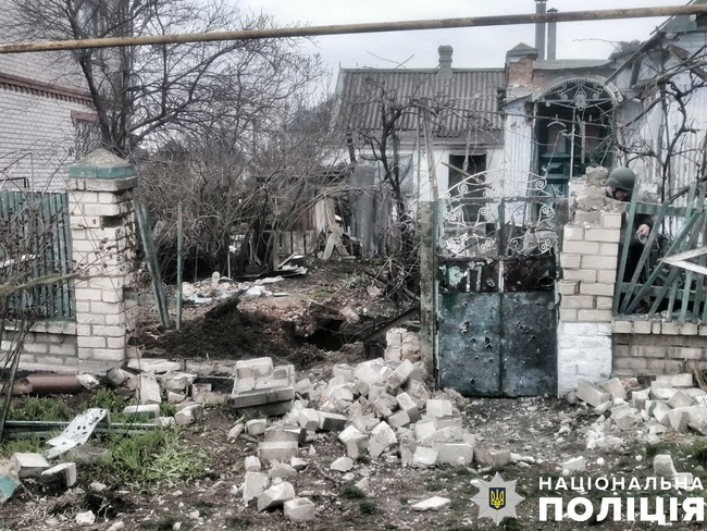 Зруйноване житло. Фото: поліція Херсонської області