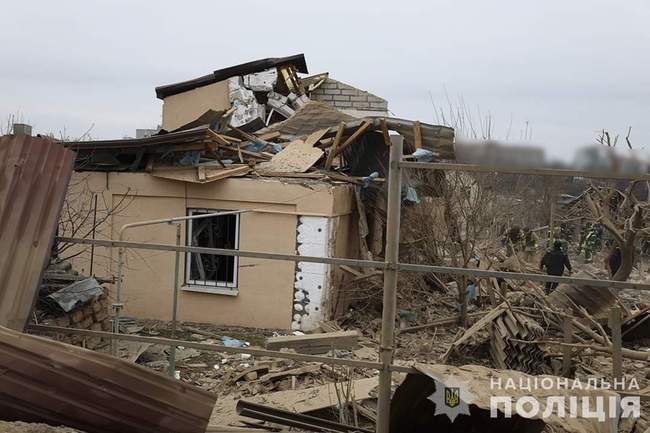 Наслідки обстрілу. Фото: поліція Херсонської області