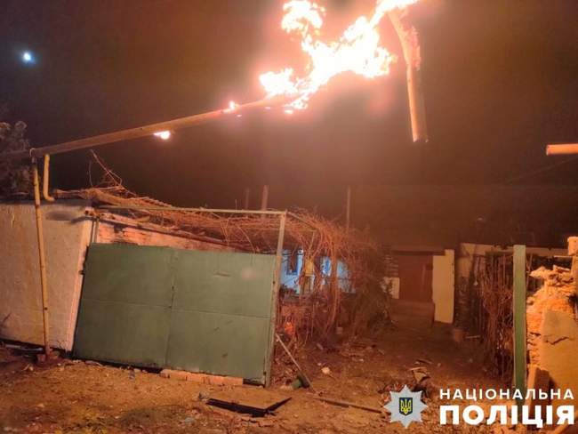 Consequences of the shelling / Photo: Kherson regional police