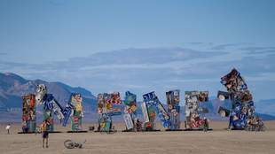 Installation by Ukrainian artists presented at Burning Man 2024 festival