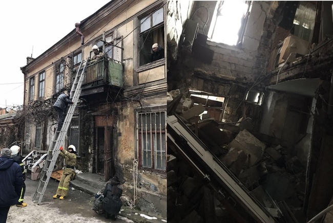 В центрі Одеси обвалилися сходи житлового будинку (оновлено)