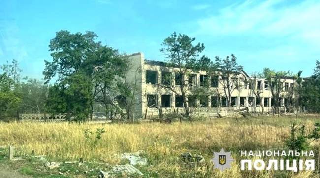 Наслідки обстрілу. Фото: поліція Херсонської області