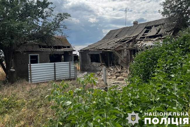 Наслідки обстрілу. Фото: поліція Херсонської області