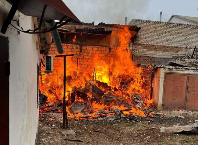 Наслідки обстрілу. Фото: поліція Херсонської області