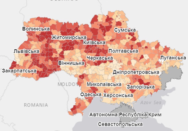 На Одещині в черговий раз кількість зареєстрованих випадків COVID-19 перевищила тисячу