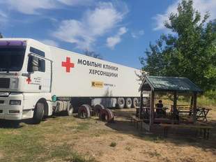 Over a week in Kherson region, mobile clinic doctors examined more than 600 residents