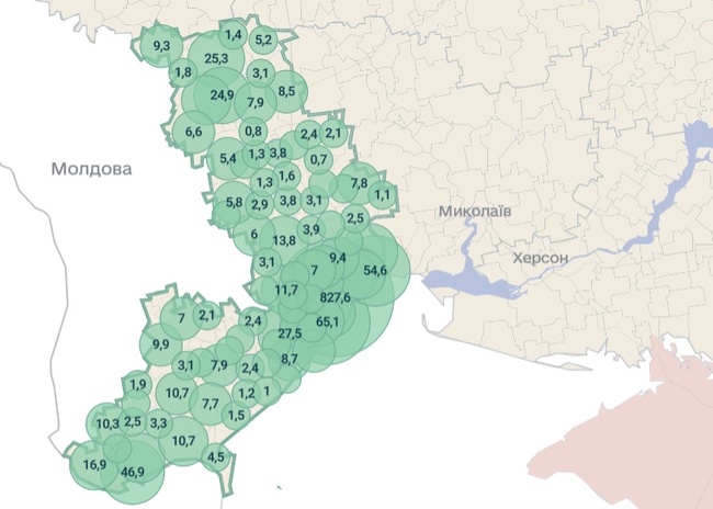 Державна податкова служба створила інтерактивну податкову мапу України