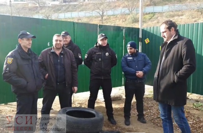 В Одессе протестовали против строительства на склонах Большого Фонтана