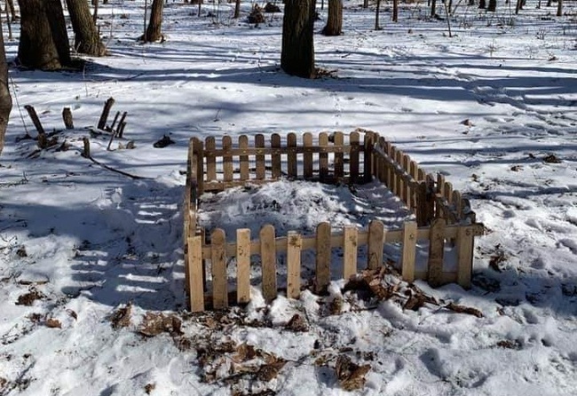 В ремонтируемом одесском парке обнаружили кладбище домашних животных