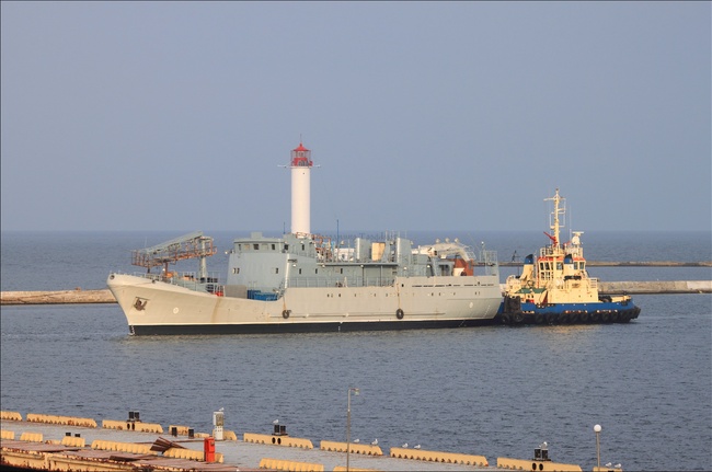 В Одессе достраивают разведывательный корабль «Лагуна»