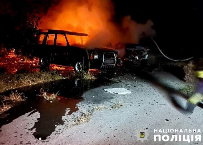 Consequences of the shelling. Photo: Kherson regional police