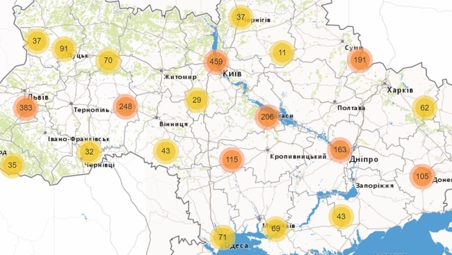 Карта коронавірусних закупівель: Одещина витратила 504 мільйони