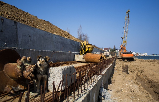 В Черноморске из-за нехватки денег закончились берегоукрепительные работы