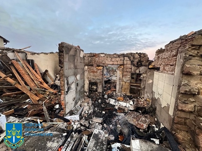 Будинок зруйнований вщент. Фото: Одеська обласна прокуратура