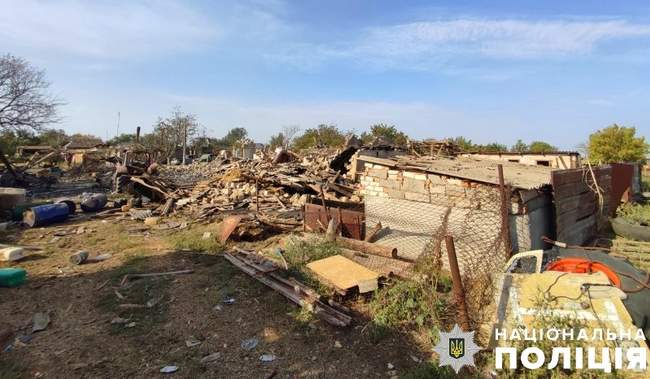 Consequences of the shelling / Photo: Kherson regional police